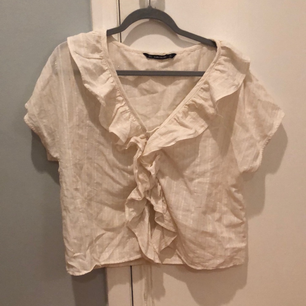 Zara short sleeve blouse